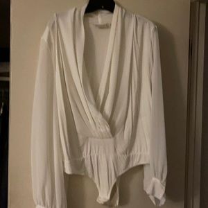 Eva Mendes Off white bodysuit